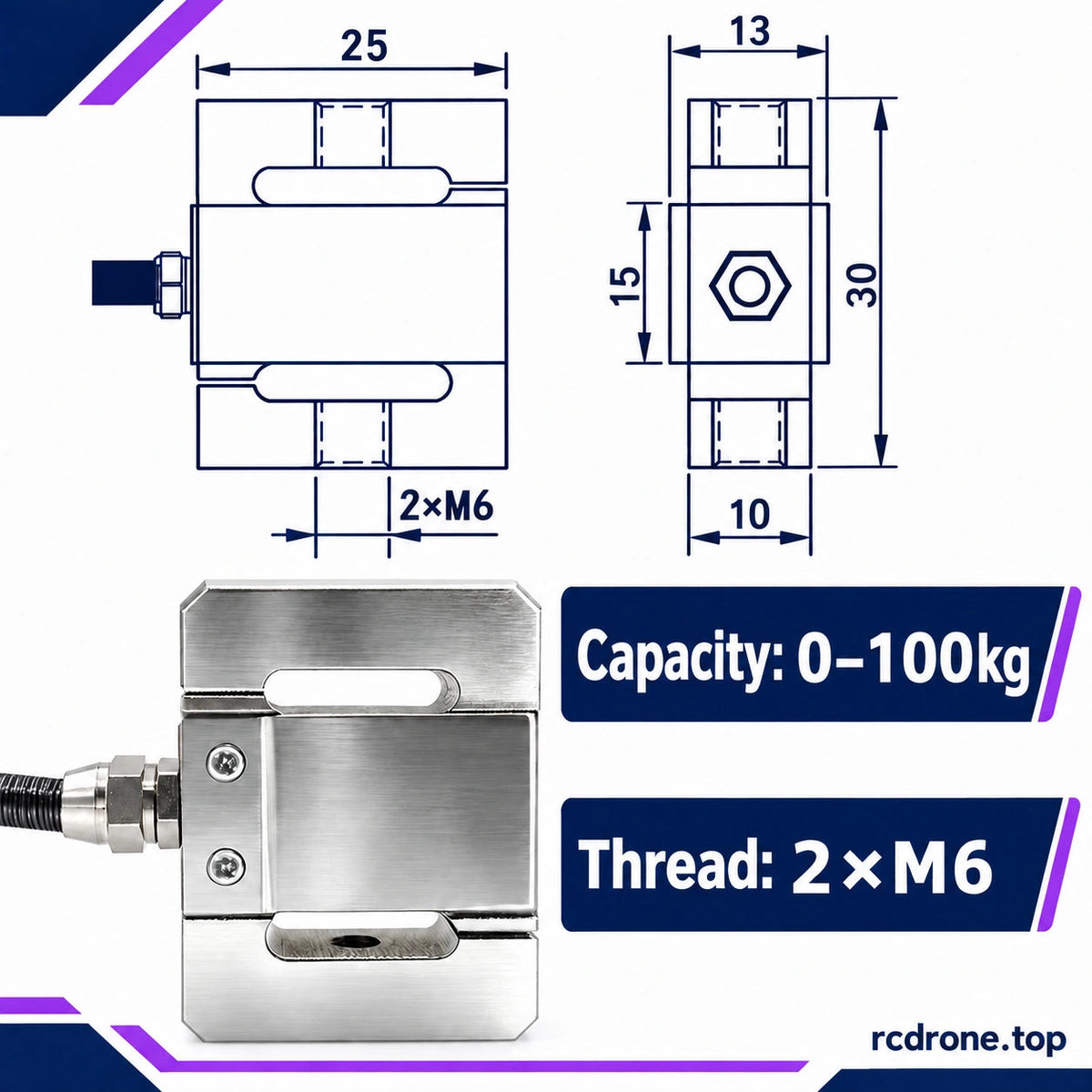 Miniature S-type load cell selection