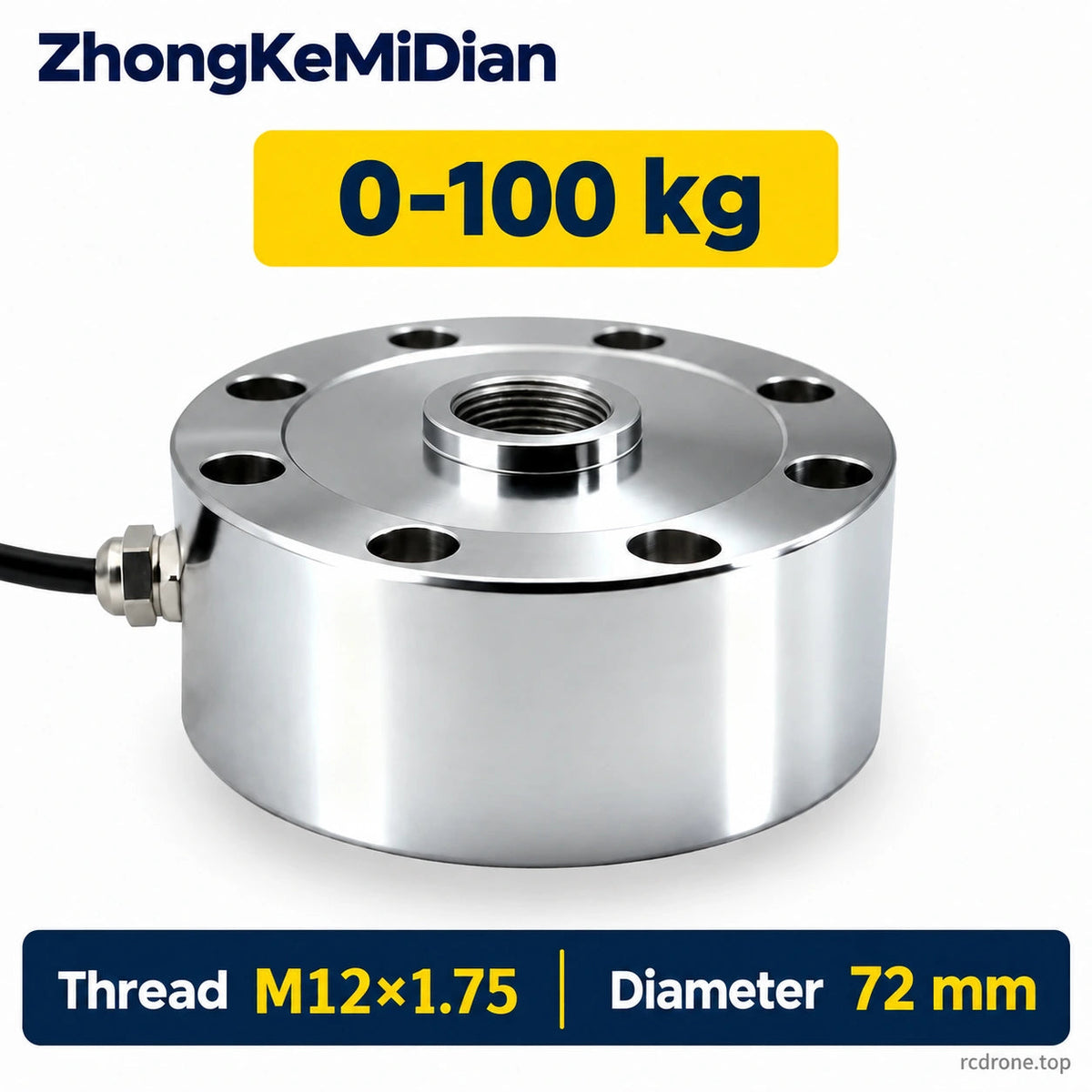 Spoke load cell 0-100 kg, diameter 72 mm