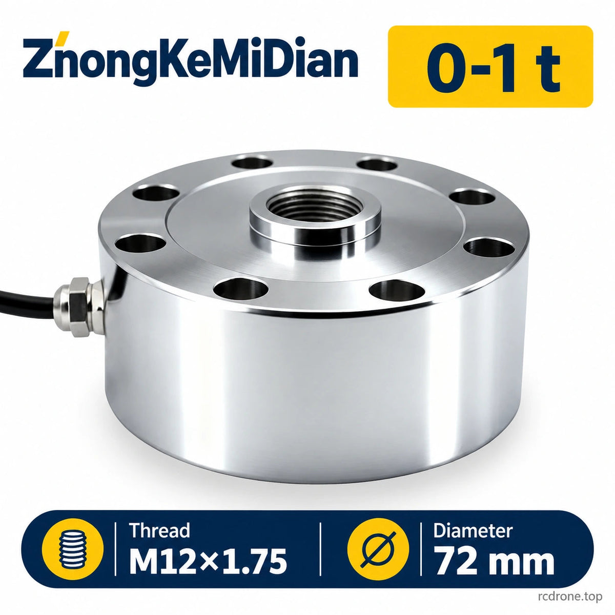 Spoke load cell 0-1 t, diameter 72 mm