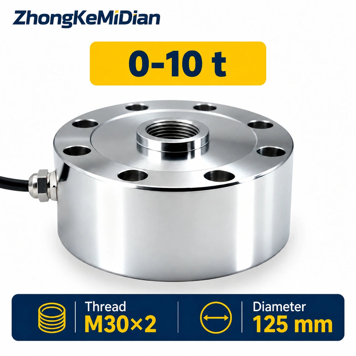 Spoke load cell 0-10 t, diameter 125 mm