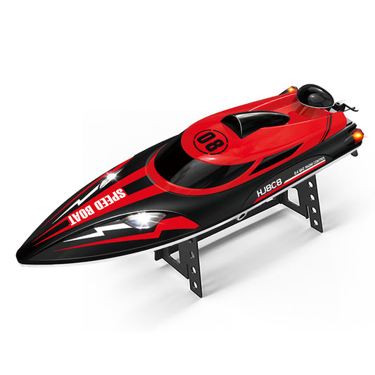 HJ808 RC Boat 2.4GHz 25km/h High-Speed Racing Ship with 7.4V 1100mAh Battery and 150m Remote Range