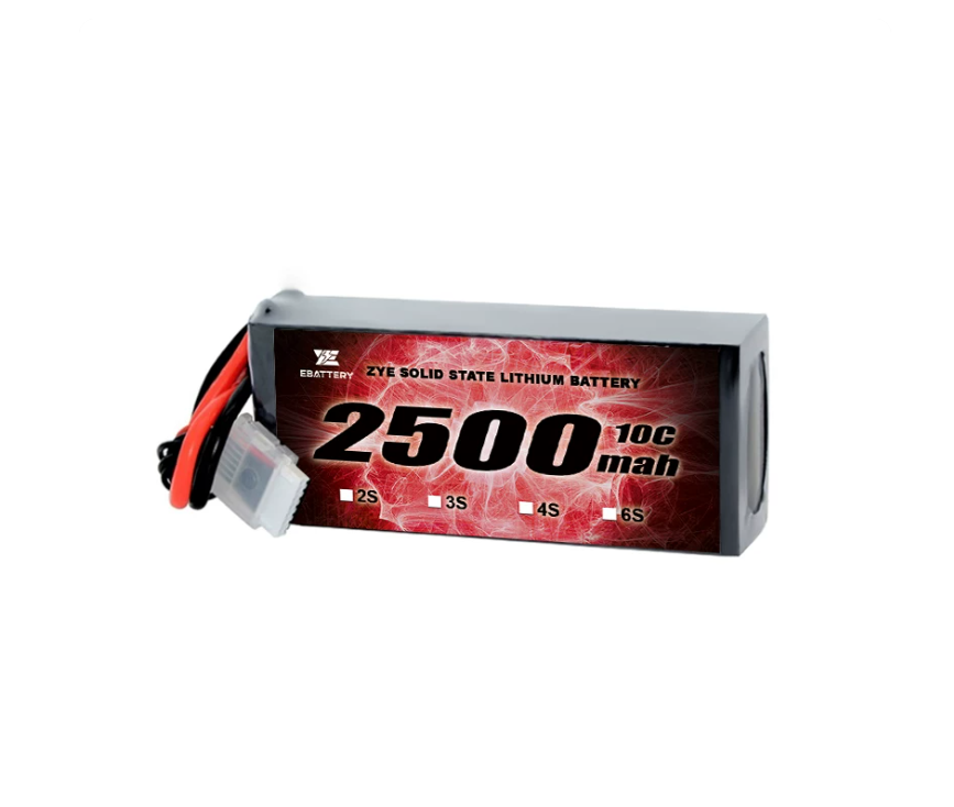 ZYE 3S HV 11.8V 2500mAh 10C Solid State Battery on white background