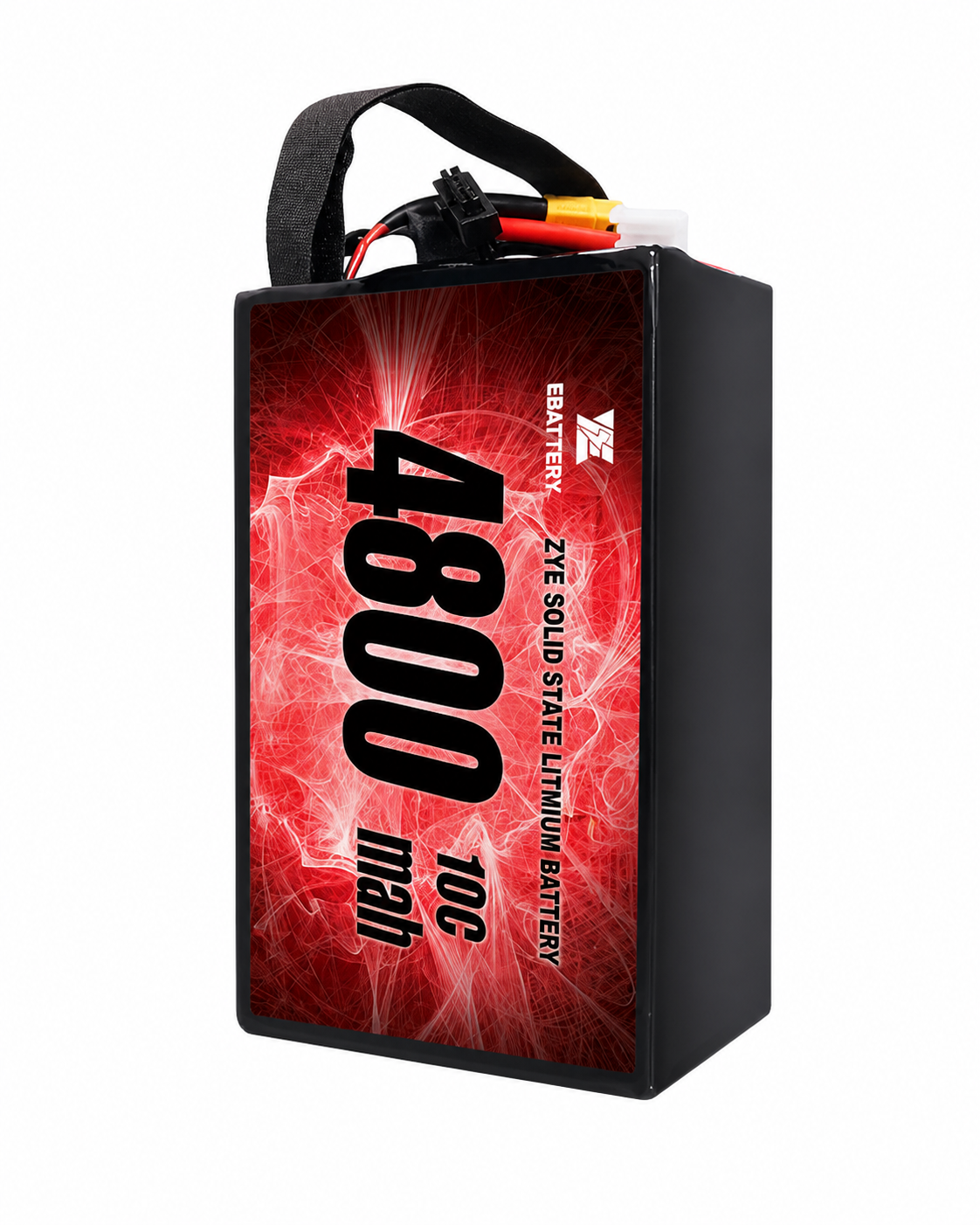 ZYE 6S 4800mAh 10C solid state LiPo battery on white background
