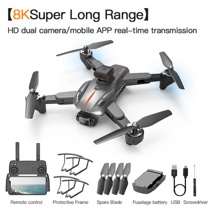 P11 Drone, HD dual camera/mobile APP real-time transmission 1zU Remote control Protective Frame
