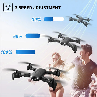 DRONEEYE 4DV12 Mini Drone - with Camera for Adults Kids,1080P Camera FPV Foldable RC Quadcopter,Drone for beginners,Altitude Hold, Headless Mode,3D Flips,App Control,Trajectory Flight,2 Batteries - RCDrone