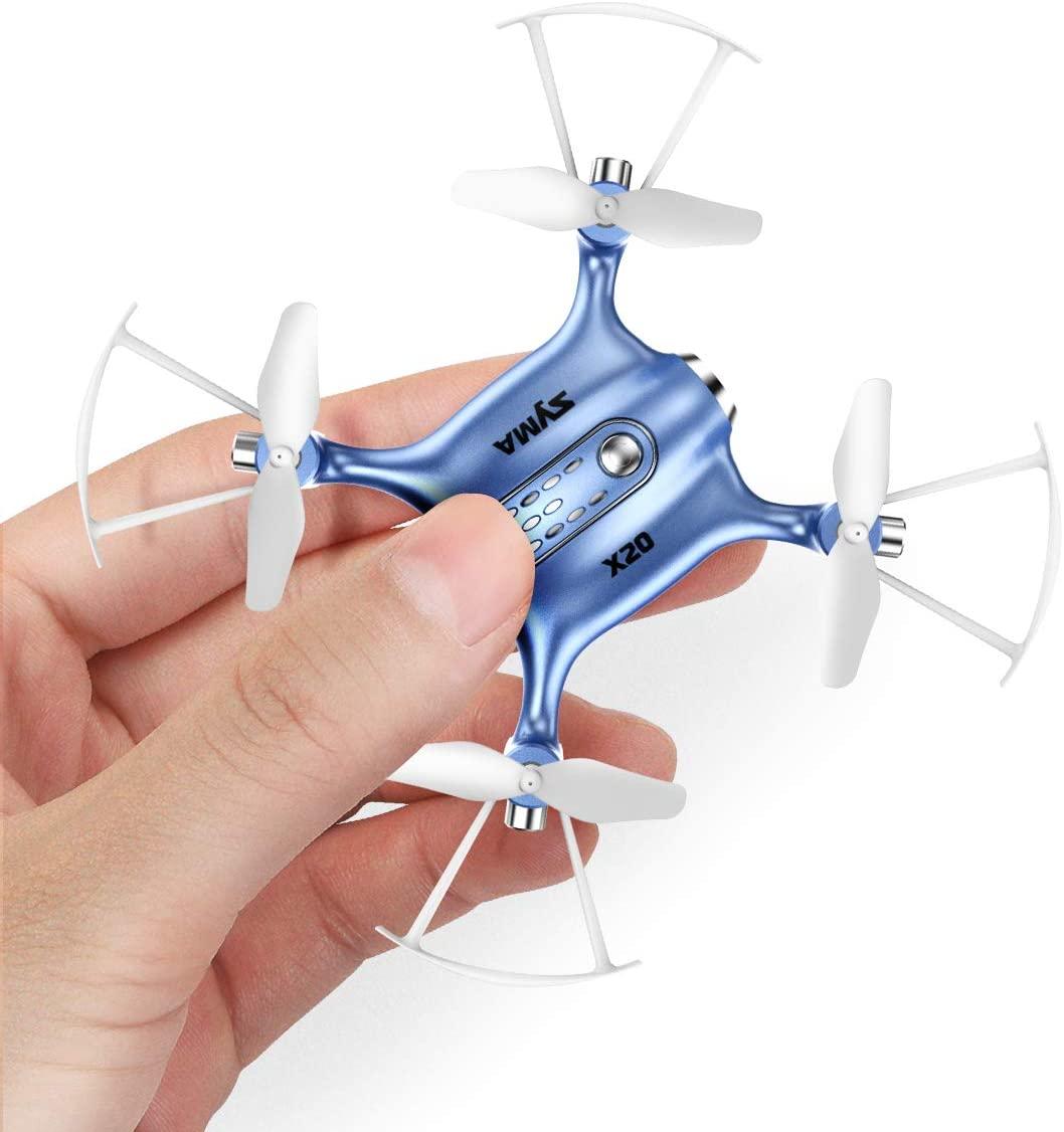 Syma X20 Mini Pocket Drone - Headless Mode 2.4Ghz Nano LED RC Quadcopter Altitude Hold - RCDrone