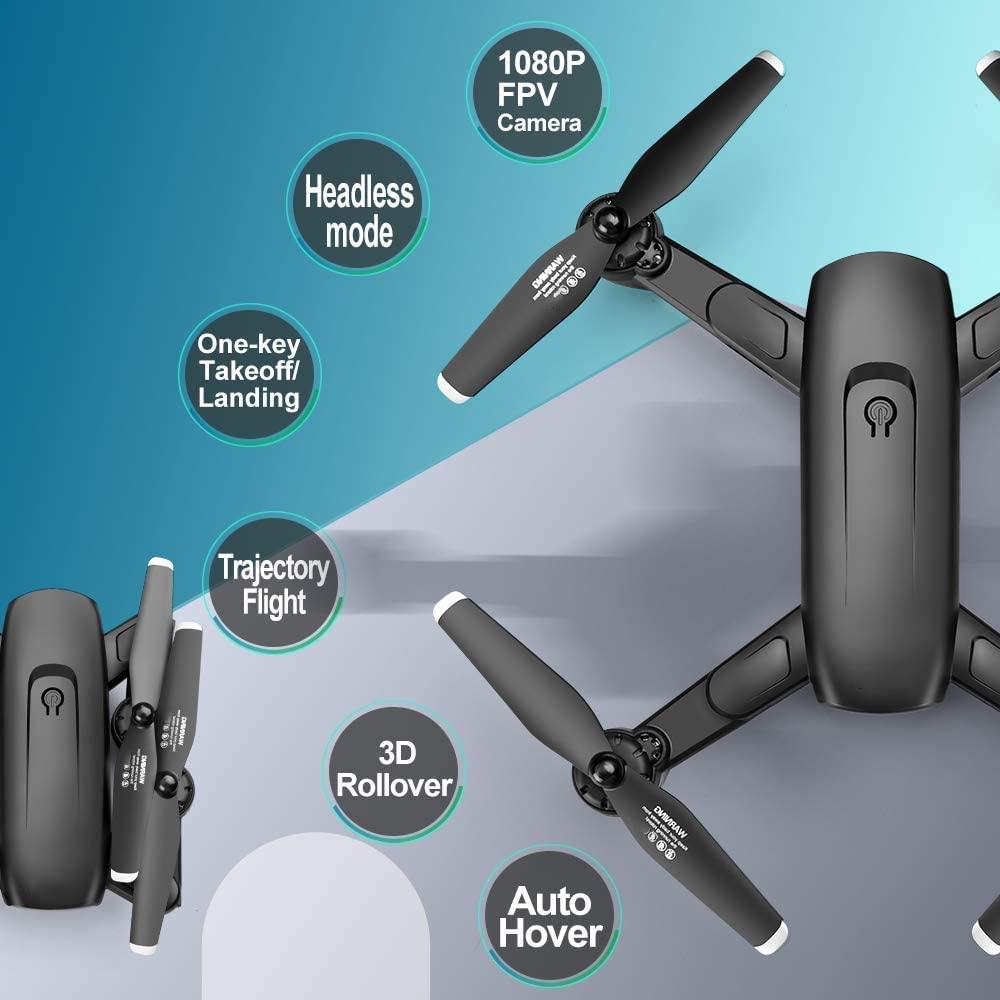 Drones con cámara HD de 1080p para adultos, niños y principiantes, ángulo  de 120°, diseño seguro y fácil de controlar, control remoto,  aplicación/voz