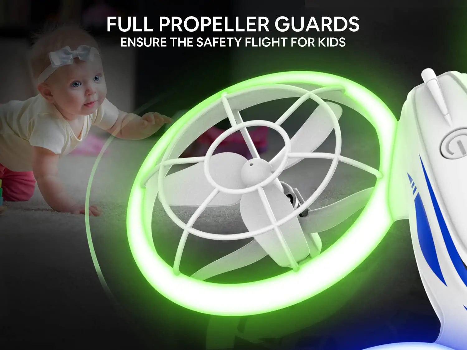 Mini Drone pour Enfant avec Lumières LED,Jouet Cadeau pour Enfants