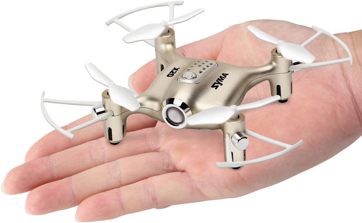 Syma X20 Mini Pocket Drone - Headless Mode 2.4Ghz Nano LED RC Quadcopter Altitude Hold - RCDrone