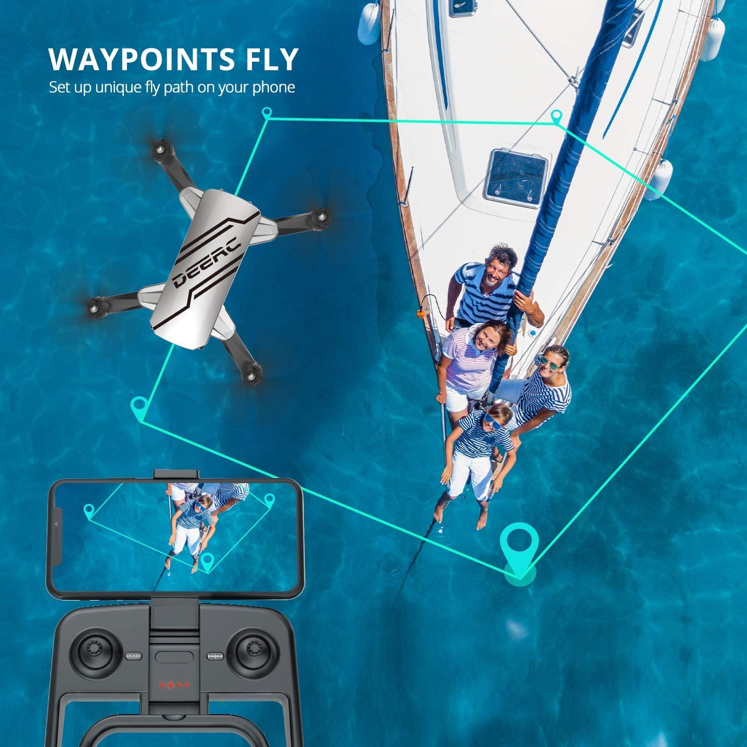 DEERC D20 Mini Drone للأطفال مع 720P HD FPV كاميرا التحكم عن بعد