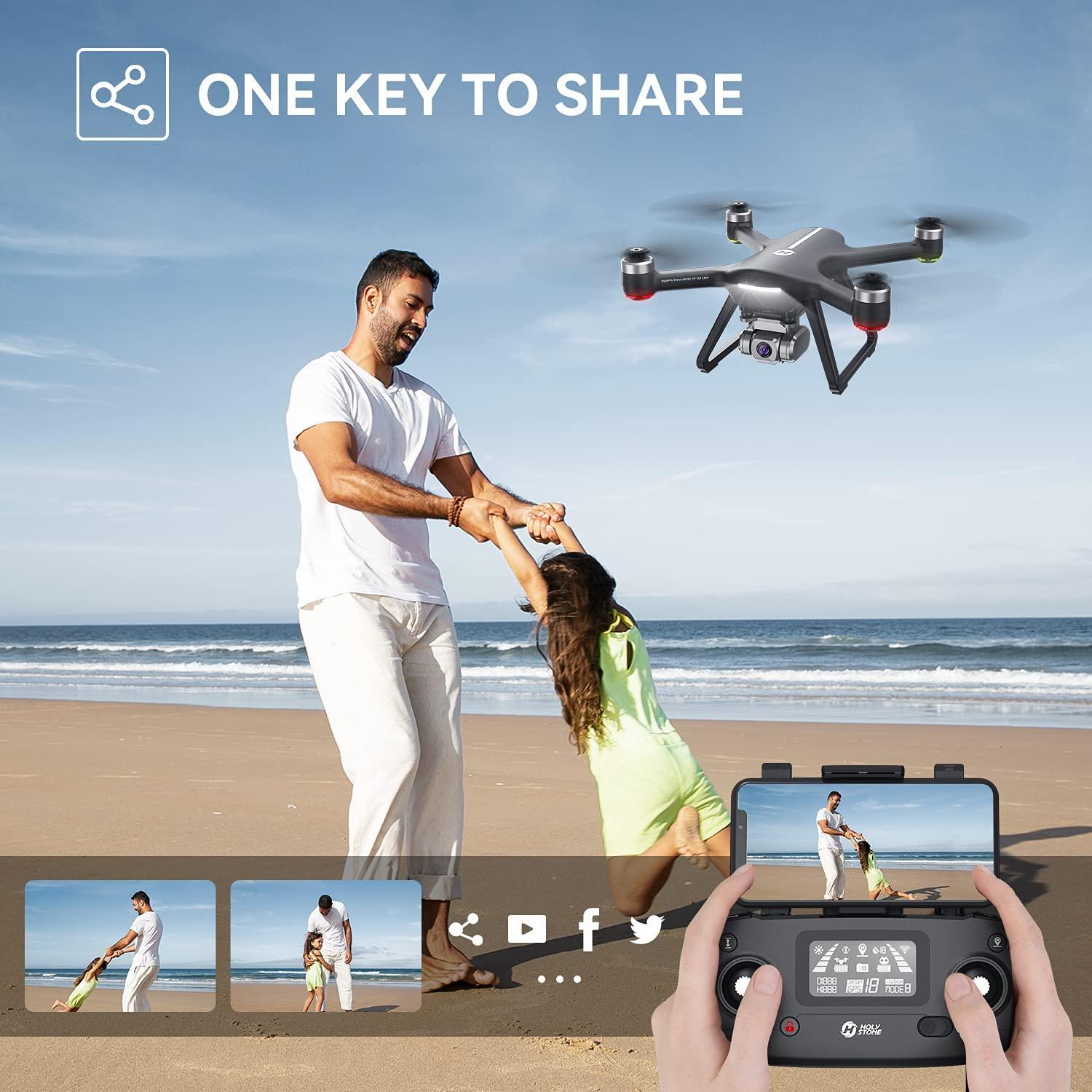 Holy Stone HS175D Drone avec caméra 4K pour Adultes, Pliable