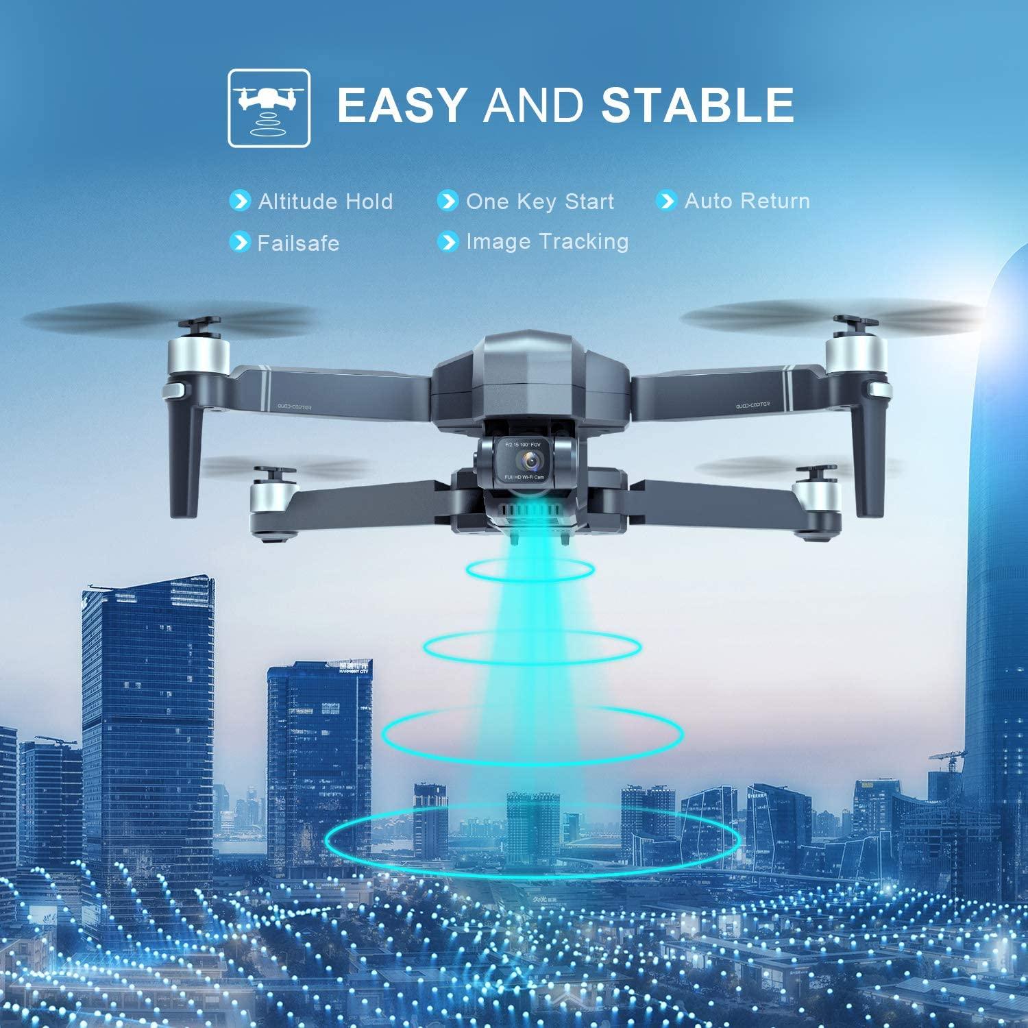 Deerc foldable deals gps drone