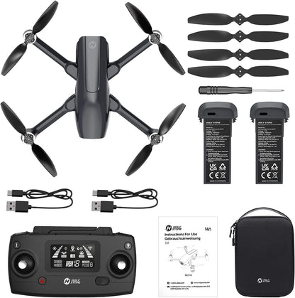 Holy Stone HS710 Drone - with Camera 4K, GPS FPV Foldable 5G Quadcopter for Beginners with Optical Flow Positioning, Auto Return Home, Follow Me, Brushless Motor, 50 Mins Long Flight Time Professional Camera Drone - RCDrone