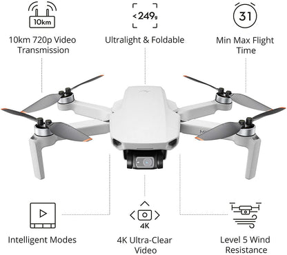 DJI Mini 2 – 3-Axis Gimbal with 4K HD Camera 31 Mins Flight Time Professional Camera Drone - RCDrone