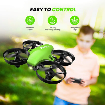 Potensic Upgraded A20 Mini Drone - Easy to Fly Even to Kids and Beginners, RC Helicopter Quadcopter with Auto Hovering, Headless Mode, 3 Batteries and Remote Control, Gift Choice for Boys and Girls - RCDrone