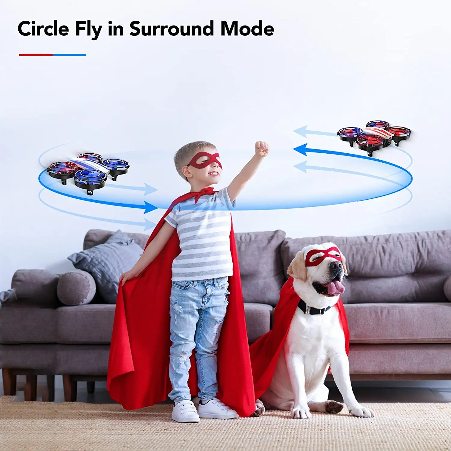 Potensic A20 Red Mini Drone Easy to Fly Helicopter for Kids – Kids Toys