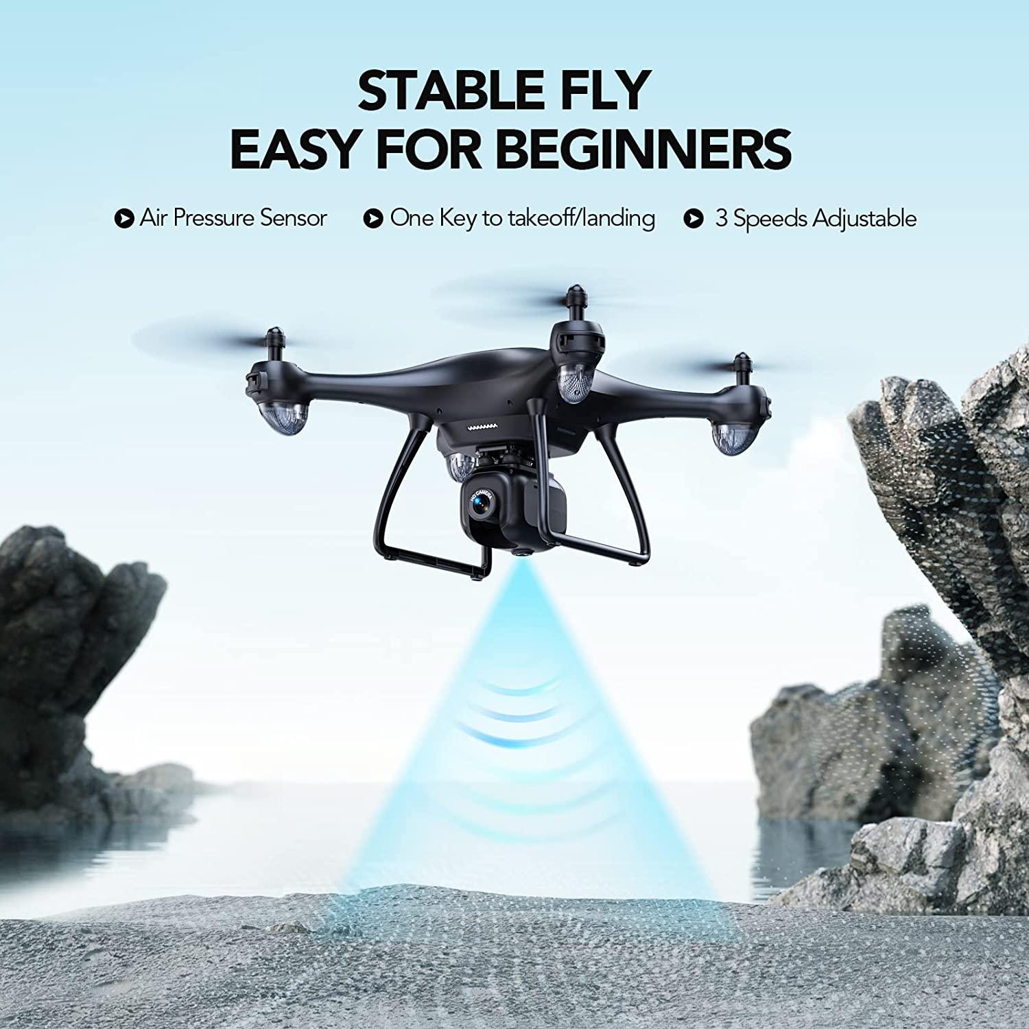 Potensic P5 Drone - with Camera for Adults 4K, FPV RC GPS Drone for Beginners, 5G WiFi Transmission, Auto Return Home, Follow Me, Altitude Hold, 40 Mins Long Flight Professional Camera Drone - RCDrone