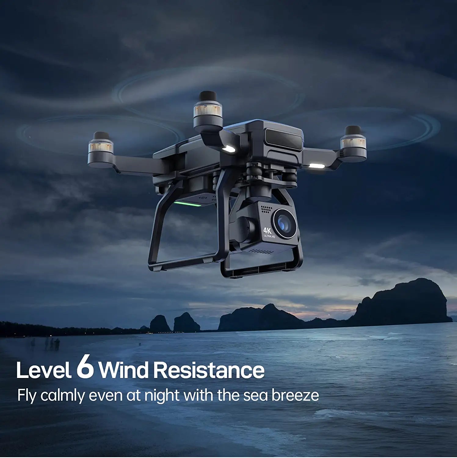 Bwine F7 Drone - with Camera for Adults 4K, 9800ft Video Transmission, Camera Drone with 3-Axis Gimbal, GPS Auto Return, Follow Me, Waypoints, Level 6 Wind Resistance, 2 Batteries for 50 Min Flight Time Professional Camera Drone - RCDrone