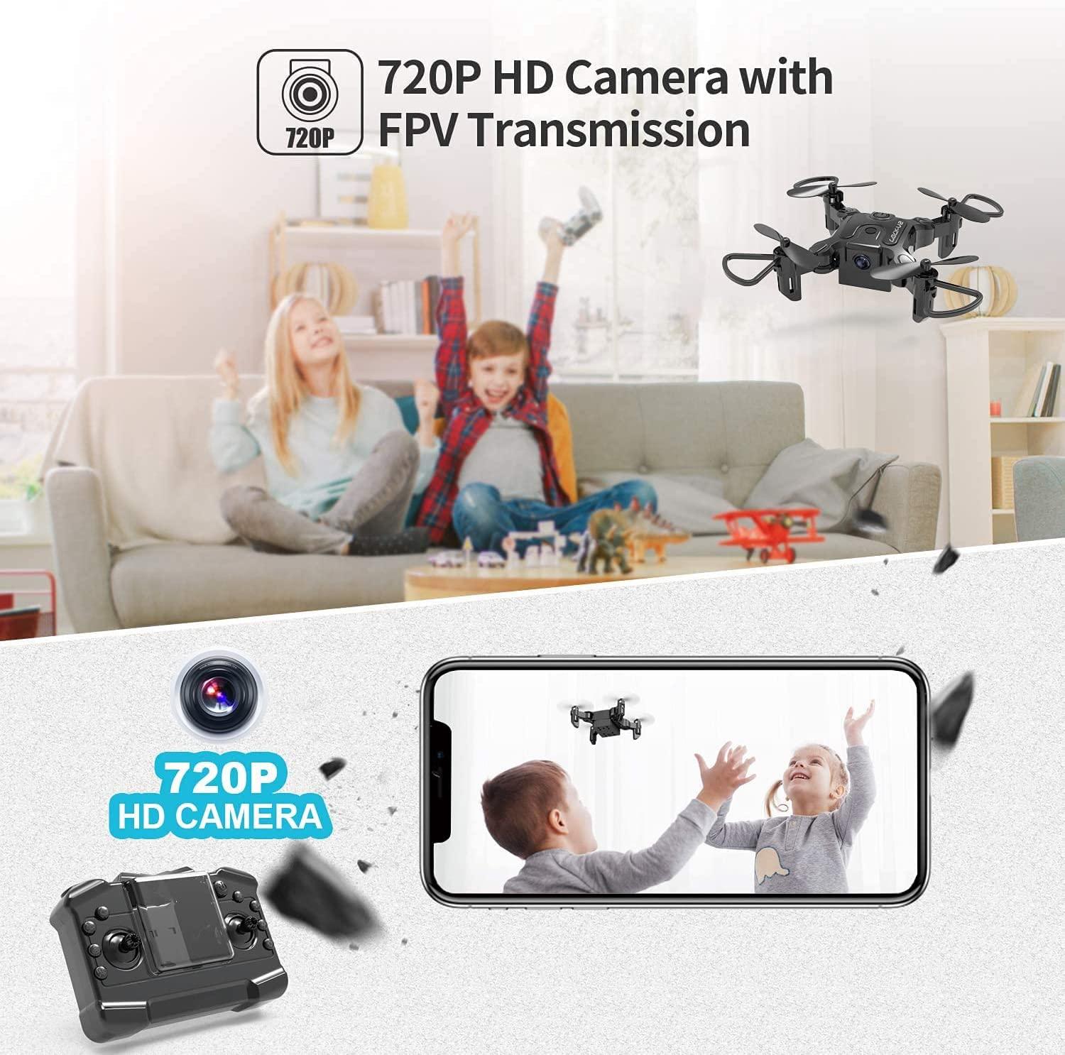 DRONEEYE 4DV2 Drone with Camera for Kids,720P FPV Video,Nano Portable –  RCDrone
