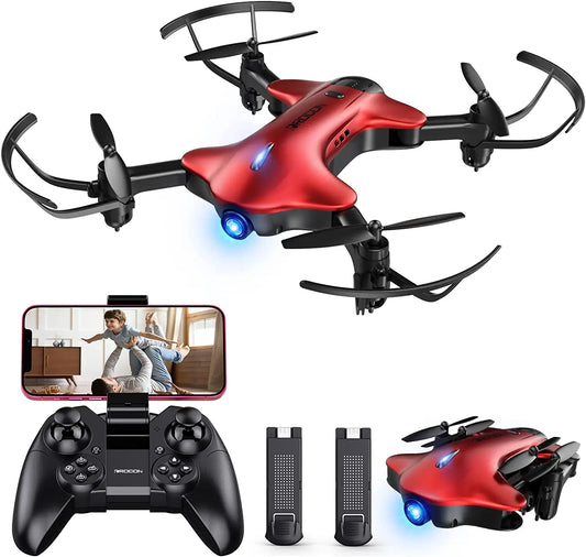 Spacekey DC-014 Drone with Camera 1080P FHD, Real-time Video Feed, Great Drone for Beginners, Quadcopter Drone with Altitude Hold, One-Key Take-Off, Landing Foldable Arms - RCDrone