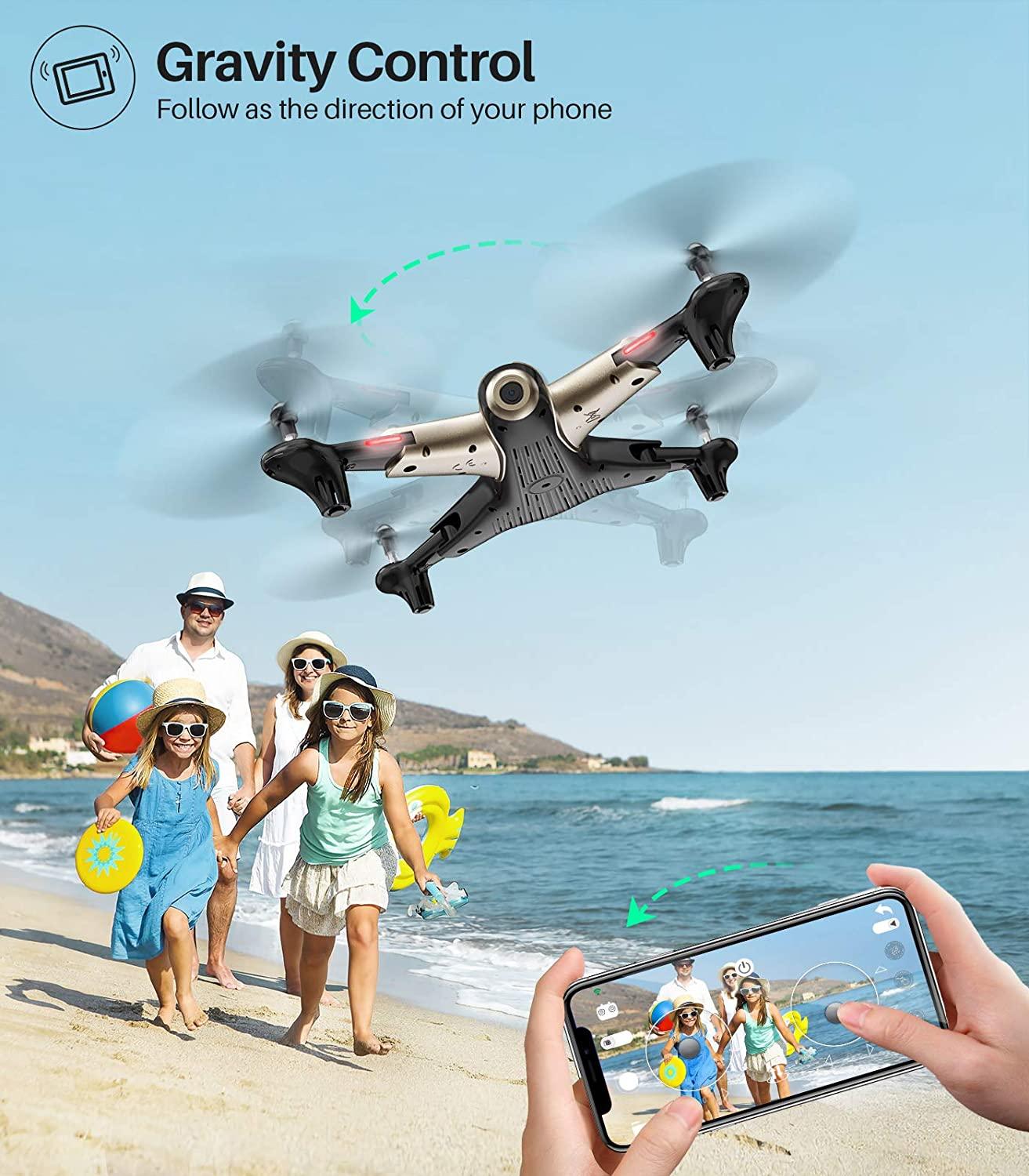 SYMA X300 Drone - with 1080P FPV Camera,Optical Flow Positioning,Tap Fly,Altitude Hold,Headless Mode,3D Flips,2 Batteries 40mins Flying UFO Remote Control Quadcopter for Kids Beginners - RCDrone