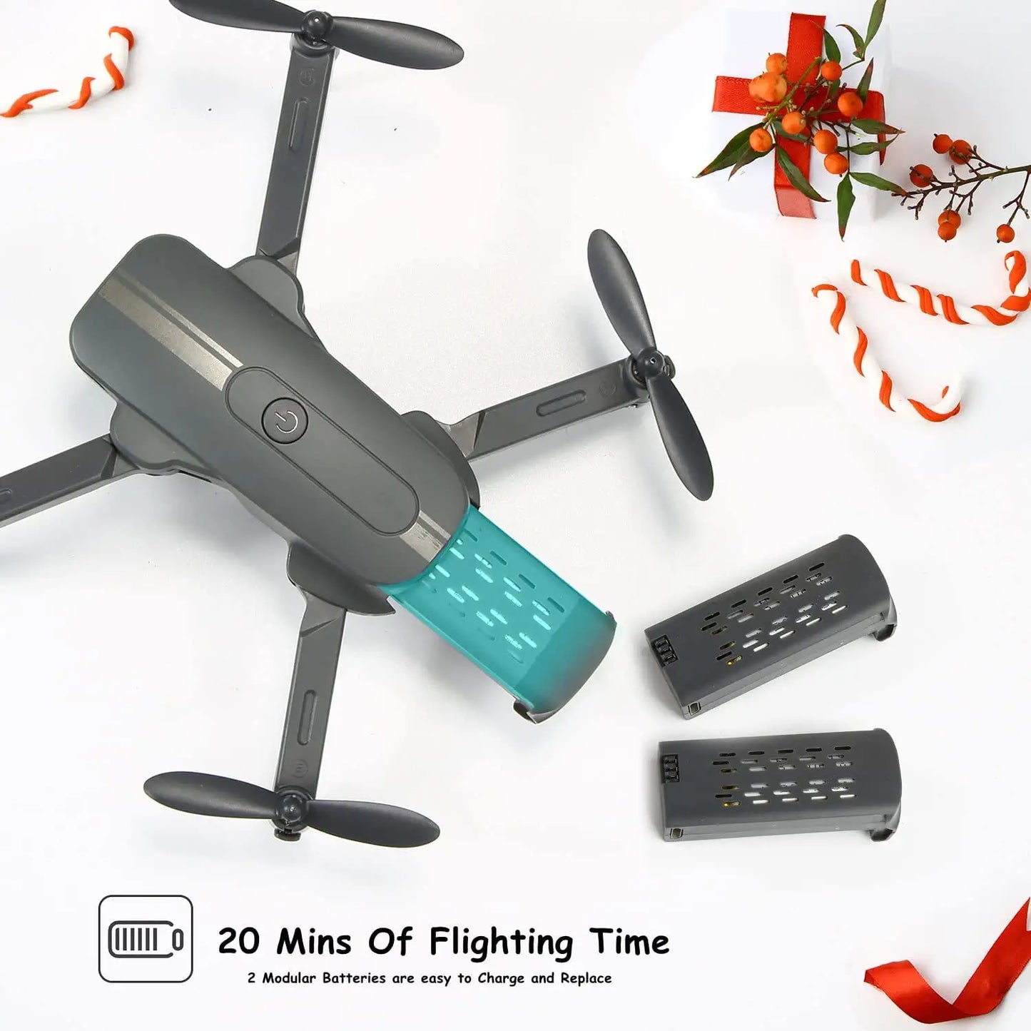 Zuhafa S17 Mini Drone - for Adults/Kids,720P HD FPV Camera,Altitude Hold, Headless Mode, One Key Start/Landing, Speed Adjustment, 3D Flips 2 Batteries, Remote Control Toys Gifts for Kids or Beginners - RCDrone