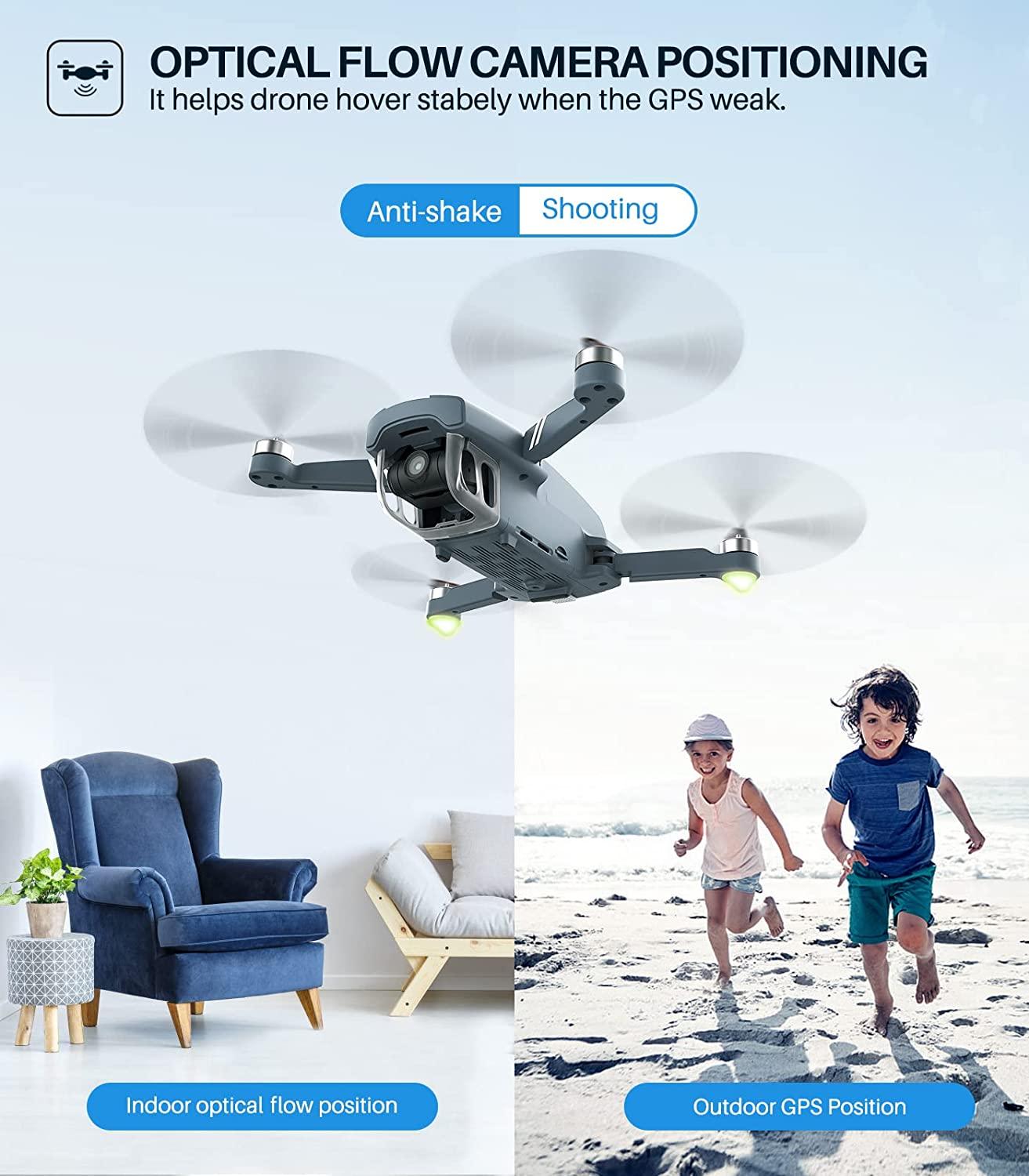 SYMA X650 GPS Drone - with 4K HD EIS UHD 90°FOV Camera for Adults Beginner, FPV RC Quadcopter with Brushless Motor, 2 Batteries 54 Min Flight Time, 5GHz Transmission, Smart Auto Return Home, Follow Me Professional Camera Drone - RCDrone