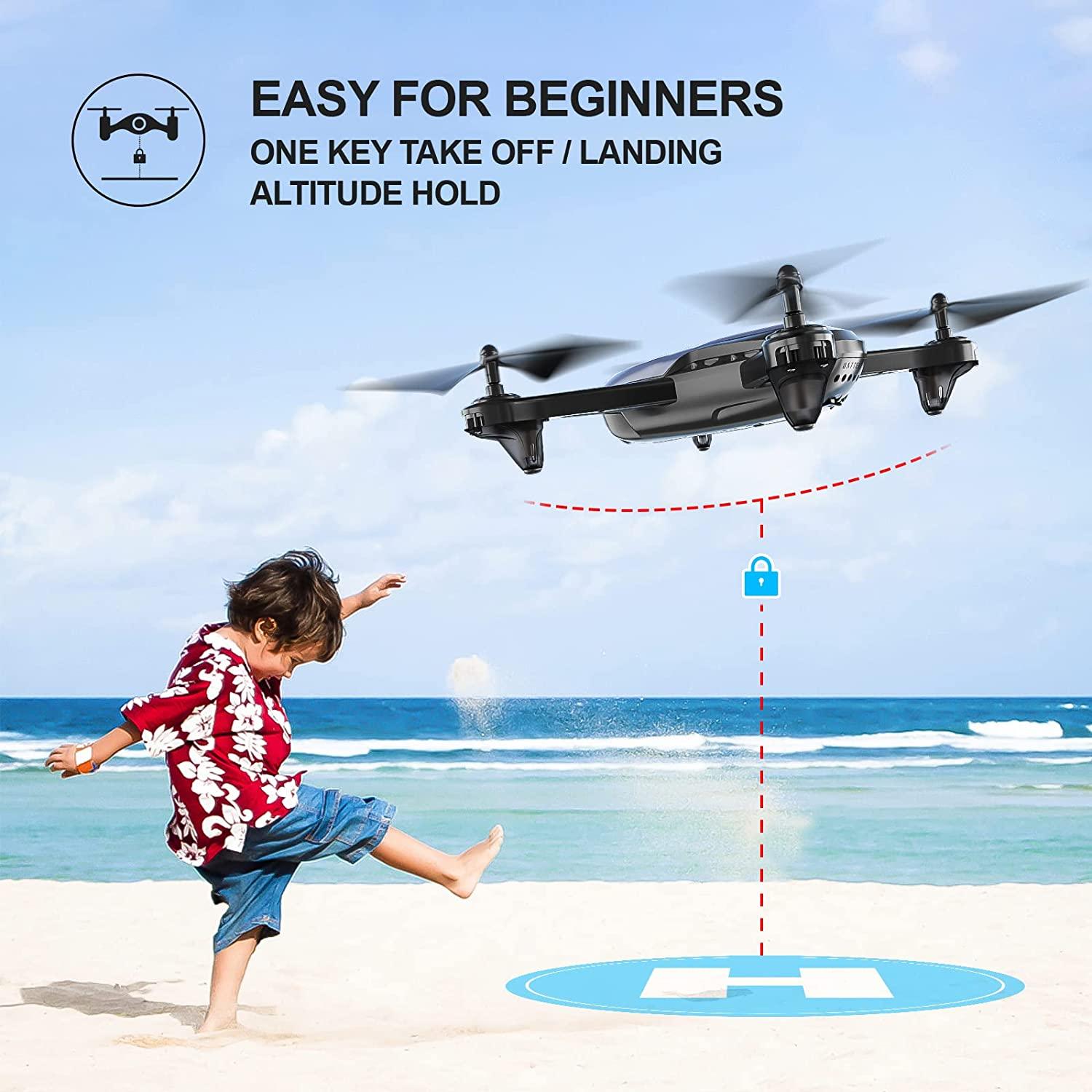 Cheerwing U89S Drone - for Kids and Adults, 1080 HD Camera Drone WiFi 2.4G RC Drone Quadcopter,One Key Take/Off,Altitude Hold,3D Flip - RCDrone