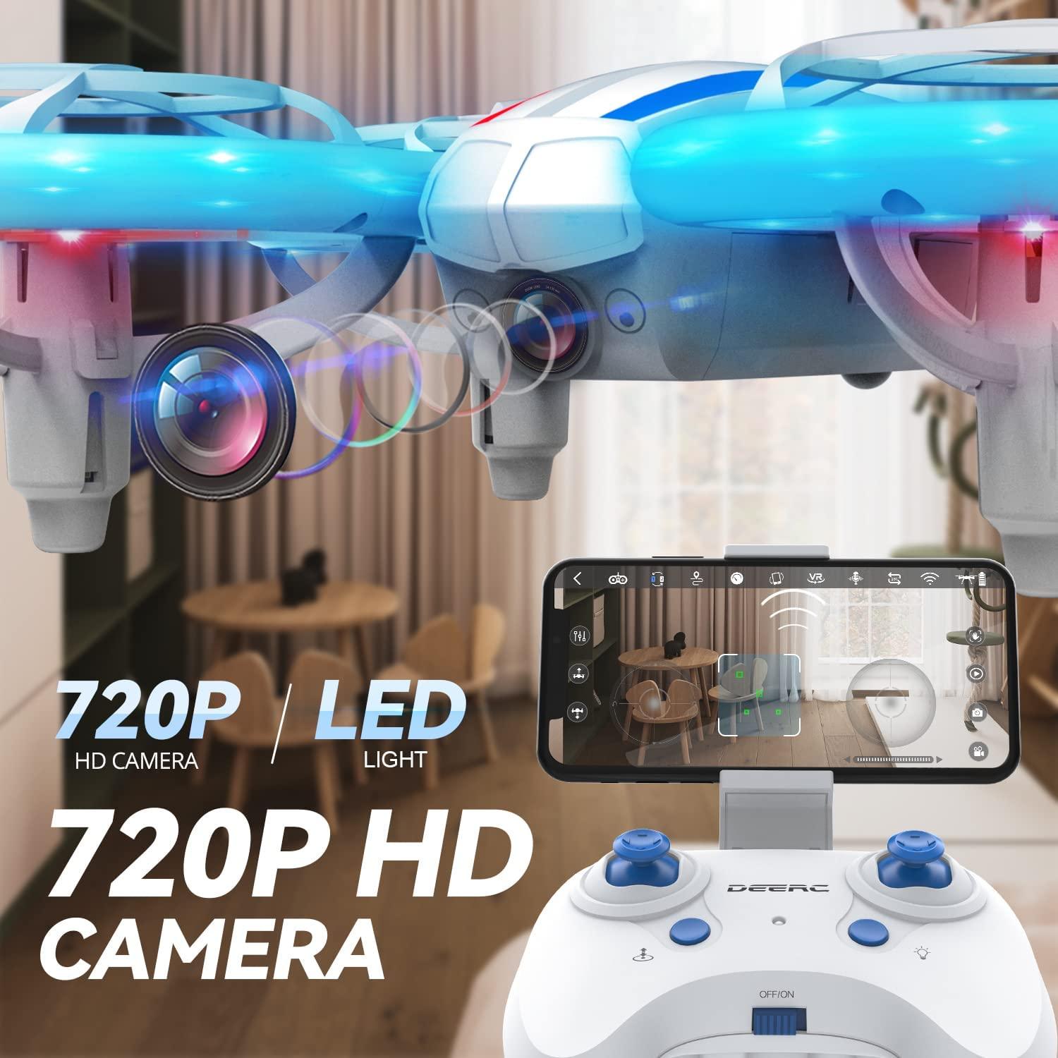 DEERC D10 Mini Drone for Kids with 720P HD FPV Camera Remote