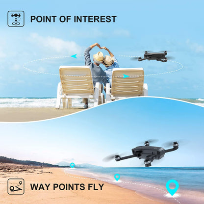 Holy Stone HS720 GPS Drone - with 4K HD UHD Camera for Adults, Quadcopter with Brushless Motor, Auto Return Home, Follow Me, 52 Minutes Flight Time, Long Control Range, Includes Carrying Bag Professional Camera Drone - RCDrone