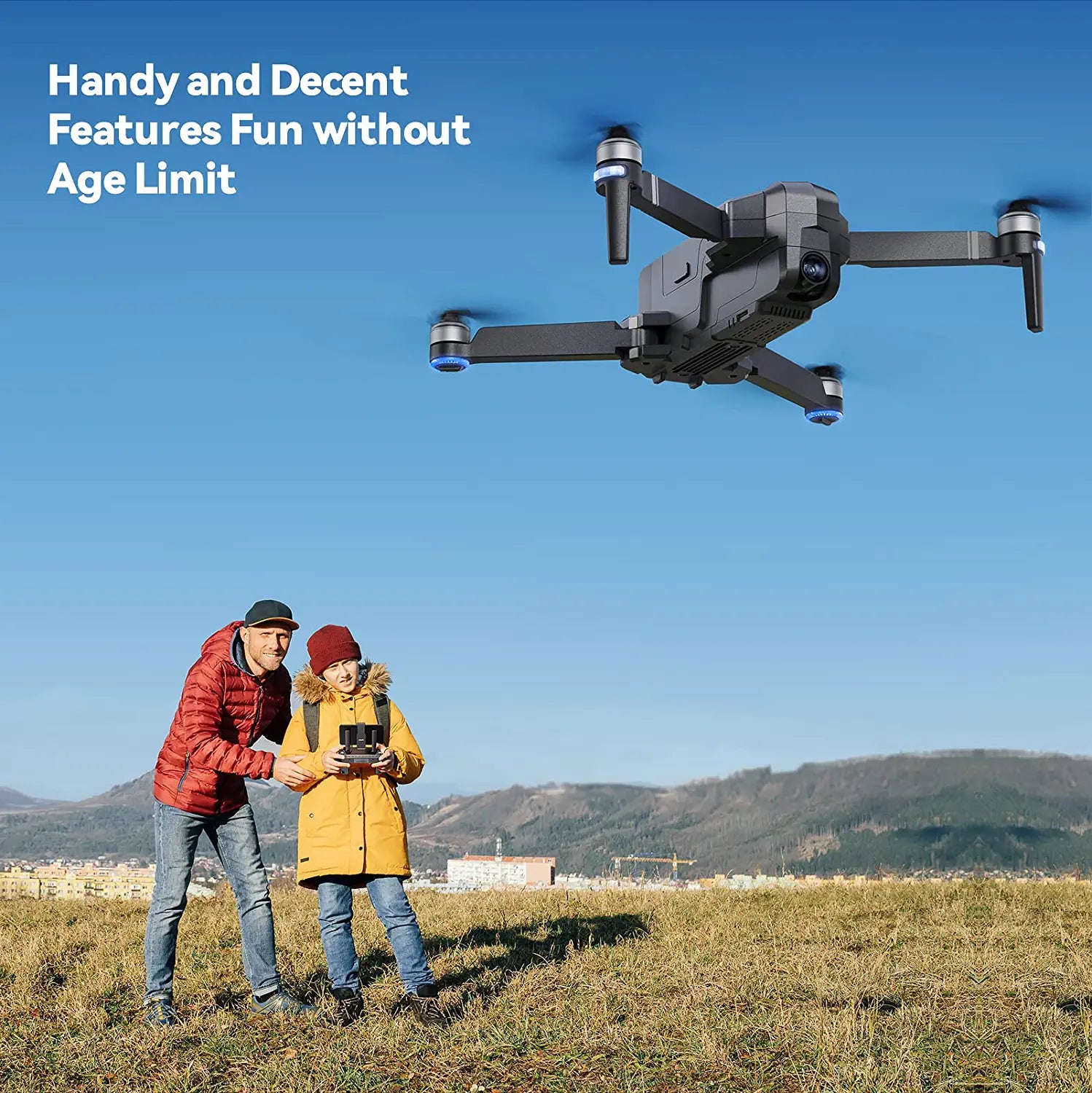Drone GPS Avec Double Caméra 4K Pour Adultes, Drones Professionnels Avec  Moteur Sans Balais, Temps De Vol De 60 Minutes, Retour Automatique à La