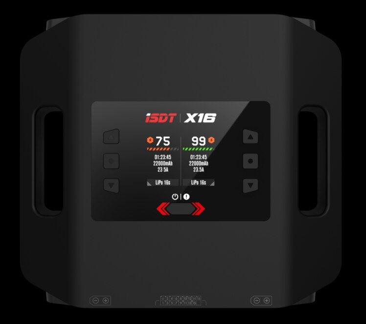 ISDT X16 Charger - 2 X 1100W 2X20A Dual Channel Battery Charger for 2-16S Lipo Batter Drone Charger - RCDrone