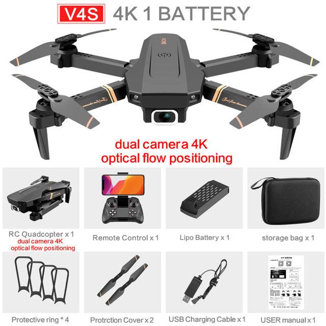 V4 Drone 4K Hd Groothoek Camera 1080P Wifi Fpv Drone Dual Camera Quadcopter - RCDrone