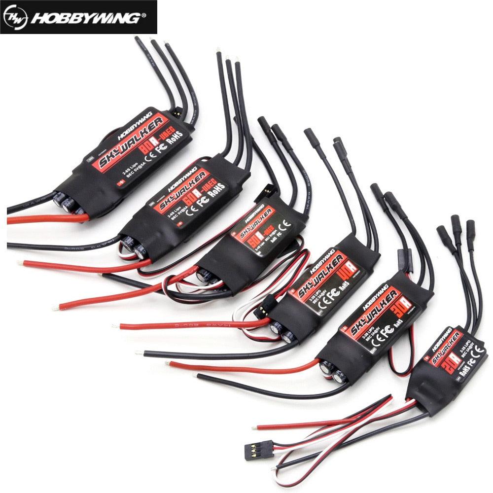 Original Hobbywing SKYWALKER Series 2-6S 12A 15A 20A 30A 40A 50A 60A Brushless ESC Speed Controller With UBEC For RC Quadcopter - RCDrone