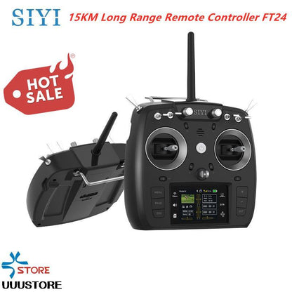 SIYI FT24 Transmitter - 2.4G 12CH 15Km Radio Transmitter Remote Controller with OTA Mini Receiver for TBS Crossfire/ Frsky R9M FPV Drones - RCDrone