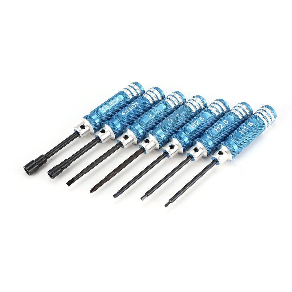 7Pcs 1.5 2.0 2.5mm Hex Screwdriver Tools Nut Wrench Kit for Wltoys 104001 144001 Traxxas Axial RC Helicopter Car Aircraft Drone - RCDrone