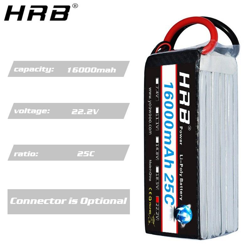 HRB Lipo 6S batería 16000mah - 22,2 V AS150 XT150 XT90 XT90-S