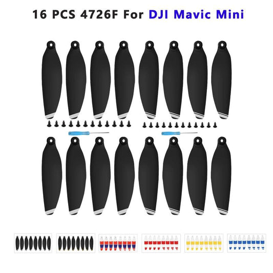 4726 Propeller - 16PCS Replacement Propeller for DJI Mavic Mini Drone 4726 Light Weight Props Blade Wing Fans Accessories Spare Parts Screw Kits - RCDrone