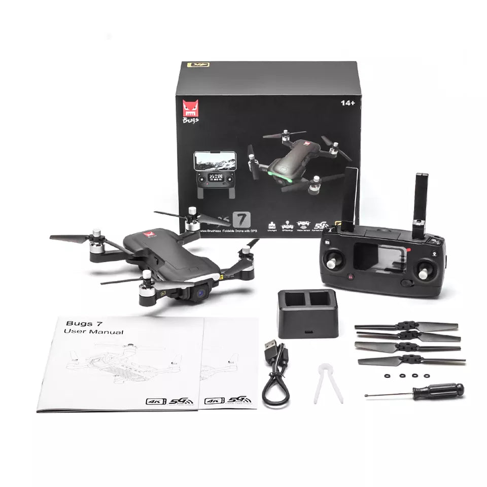 MJX Bugs 7 B7 Drone With 4K 5G WIFI HD Camera Brushless Motor GPS Drone - RCDrone