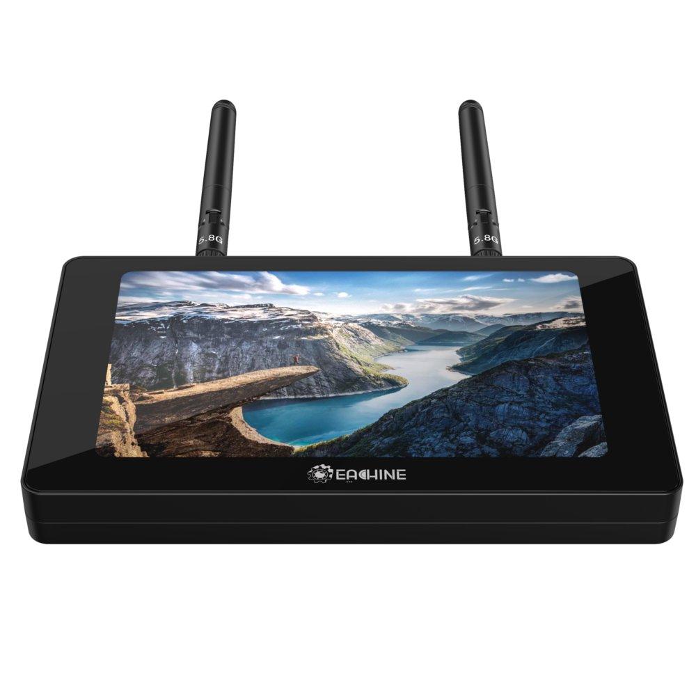 Eachine Moneagle 5 Inch FPV Monitor - IPS 800x480 5.8GHz 40CH Diversity Receiver 1000Lux FPV Monitor HD Display For RC Drone Radio Controller - RCDrone