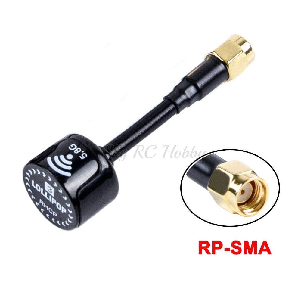 Lollipop 3 V3 / BlackSheep / Stubby 5.8GHz FPV Antenna SMA / RP-SMA / MMCX / UFL Plug RHCP for RC Transmitter FPV Racing Drone - RCDrone