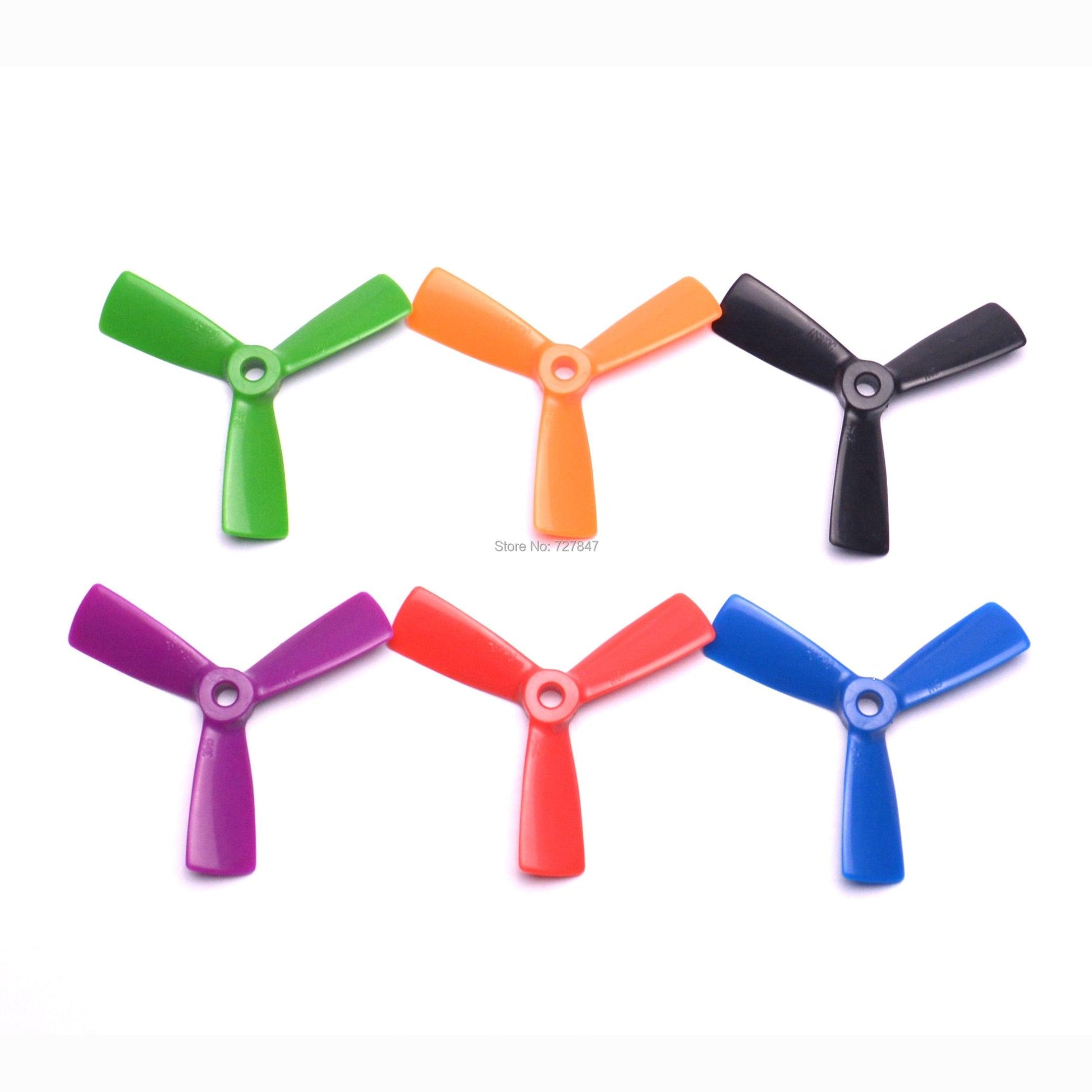 3045 3 blades Propeller - NEW 6 Pairs 3045 (6 color ) 3 blades Leaf Blade Prop Propeller CW /CCW for FPV Mini 130mm Quadcopter ZMR210 QAV250 High quality - RCDrone