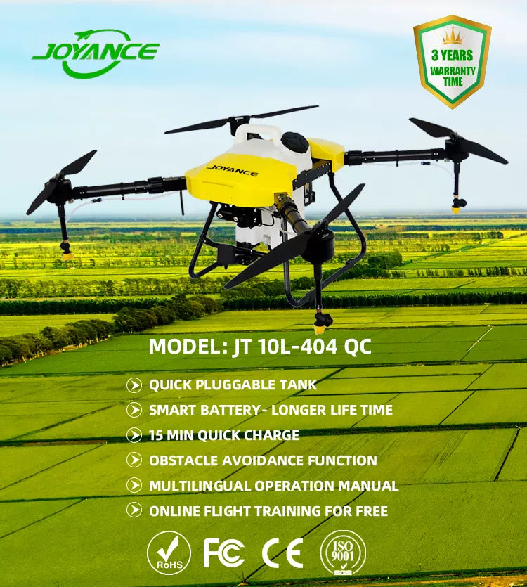 JOYANCE JT10L-404QC 10L Agriculture Drone - 10L K++ Agri Drone Sprayer Agriculture Spray Pesticide With Obstacle Avoidance Radar - RCDrone