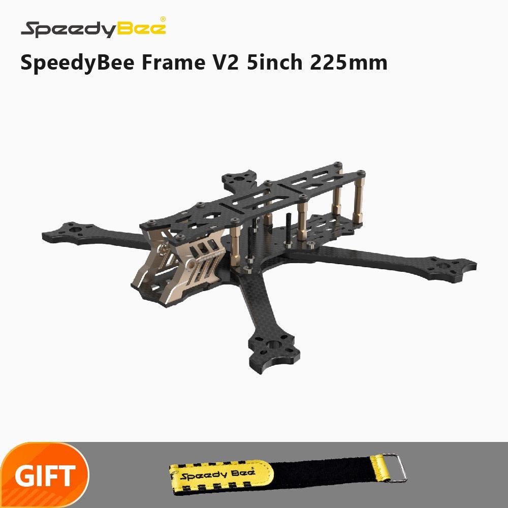 SpeedyBee FS225 V2 FPV Frame Kit - 5inch 225mm 5" FPV Freestyle Carbon Fiber Frame RC Racing Drone - RCDrone