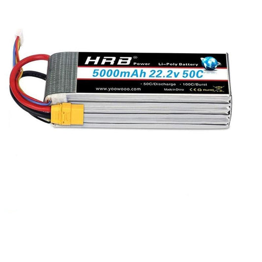 HRB Lipo Battery 6S 22.2V 5000mah - 5200mah 50C XT90 EC5 XT60 T XT90S AS150 XT150 RC Drone FPV Airplanes Helicopters Car Boat Truck Parts - RCDrone