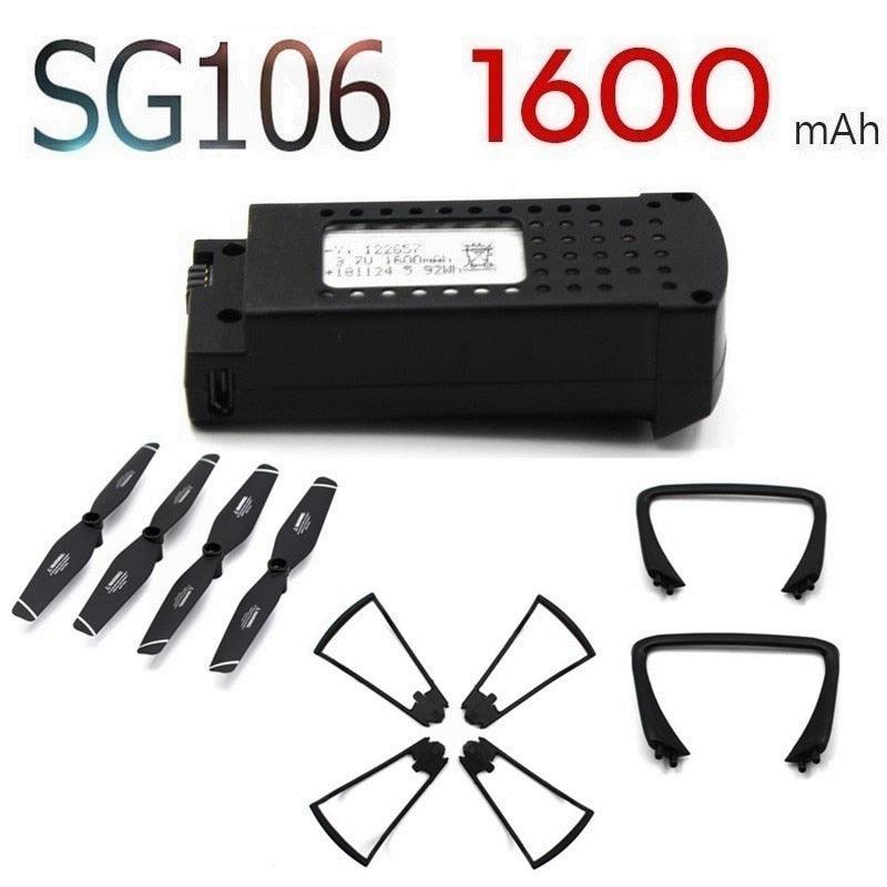 Original For SG106 1600mAh 3.7V Lipo Battery for RC Helicopter Drone Quadcopter Spare Parts 3.7v Rechargeable Battery SG-106 Modular Battery - RCDrone