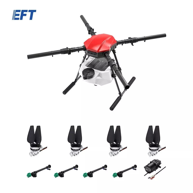 EFT E416P - 16L 16kg Agriculture spray drone frame kit four-axis Folding Quadcopter with Hobbywing X9 power system UAV - RCDrone