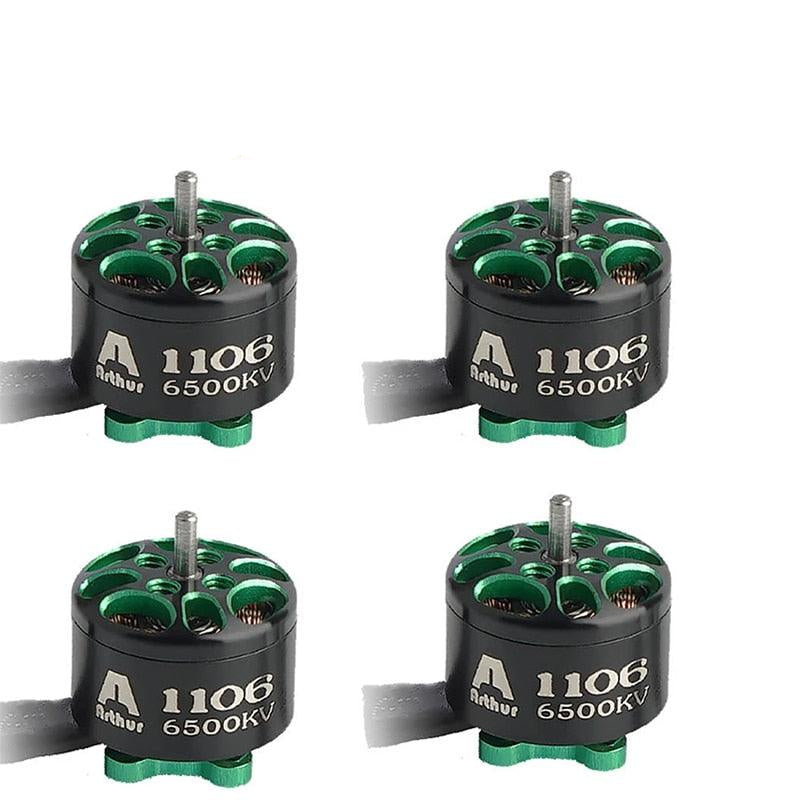 Flash Hobby 1/4pcs/lot Arthur series1106 6500KV Brushless Motor Mini RC Motor for FPV Racing Multicopter Part - RCDrone