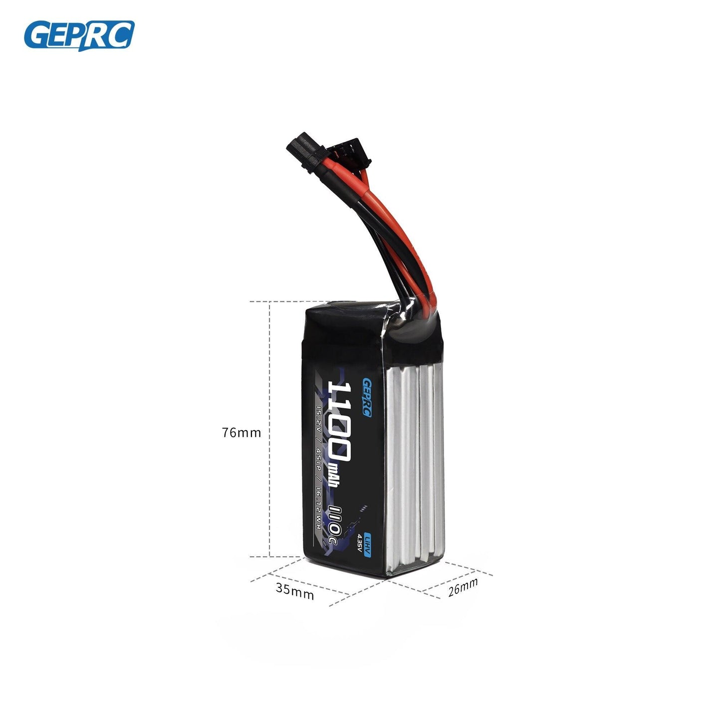 GEPRC 4S 1100mAh 110C LiPo Battery - Suitable For 3-5Inch Series Drone For RC FPV Quadcopter Freestyle Drone Accessories Parts FPV Battery - RCDrone