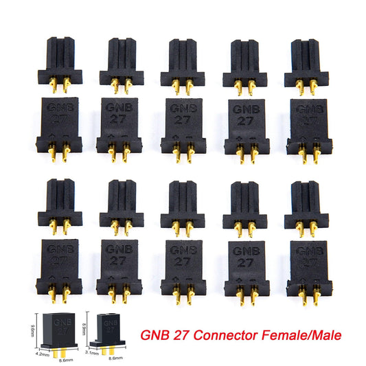 5Pairs / 10Pairs Gaoneng GNB27 GNB 27 Connector Female / Male Plug For RC Racing Drone Models Multicopter Fixed Board DIY Spare Part - RCDrone
